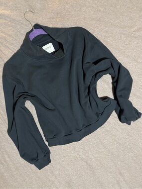 Abercrombie & Fitch Soft AF Black Mock Neck / Turtleneck Sweater